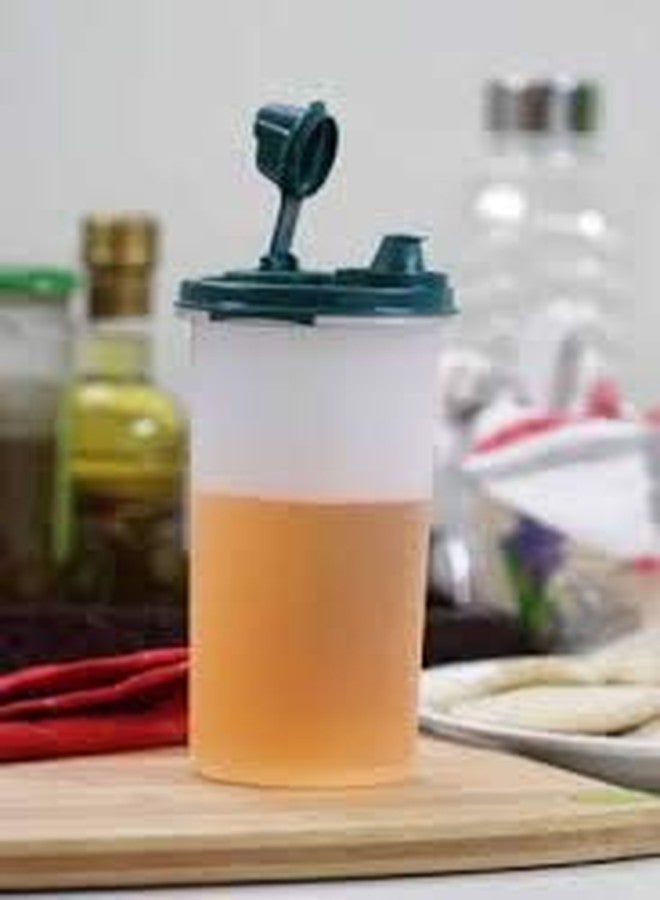 Tupperware Magic Flow Plus Plastic Oil Dispenser, 440ml, Multicolour (Pack of 1), Multicolor - Image 2